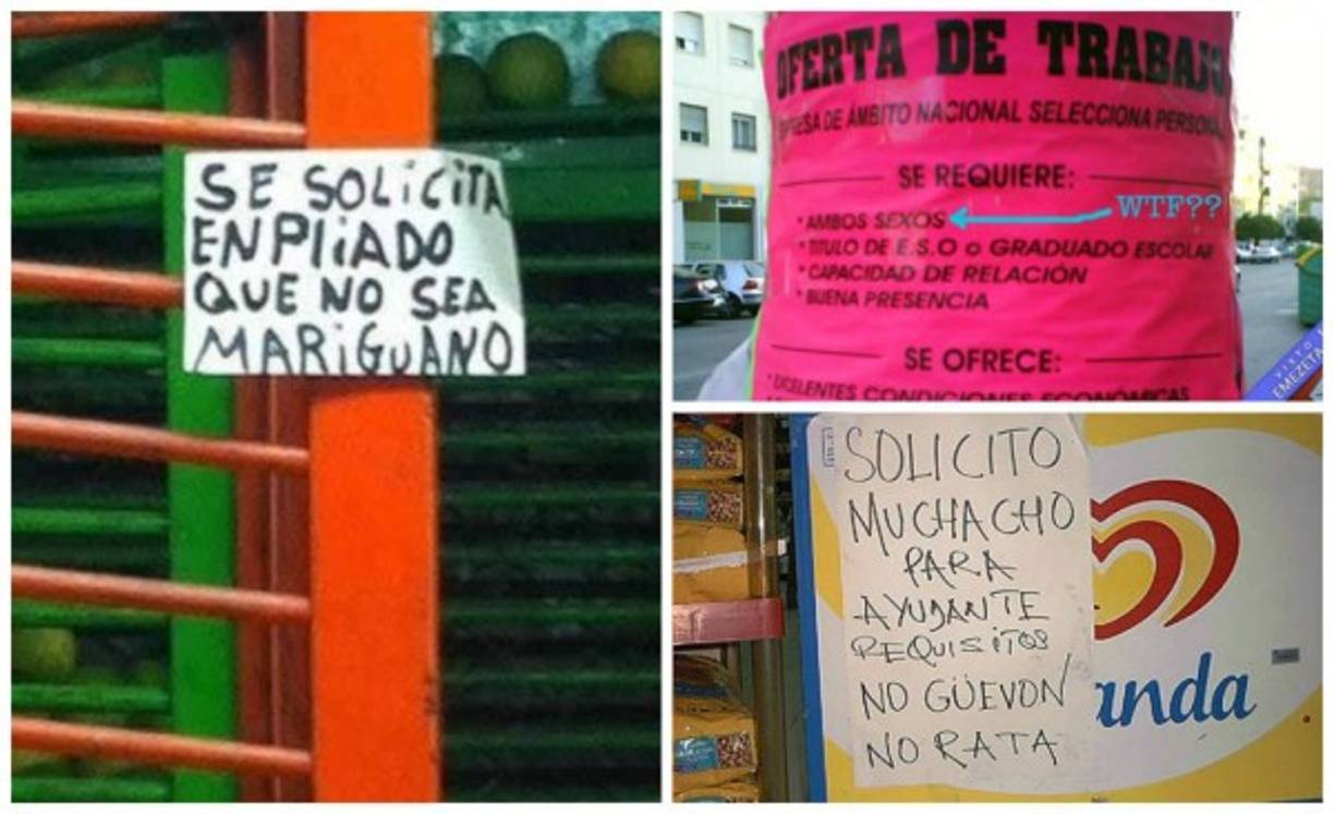 En esta nota te presentamos una galería de los anuncios laborales considerados como los más absurdos, debido a los requisitos insólitos que piden a los potenciales trabajadores. Estos avisos fueron recogidos por el portal Recreoviral.com.