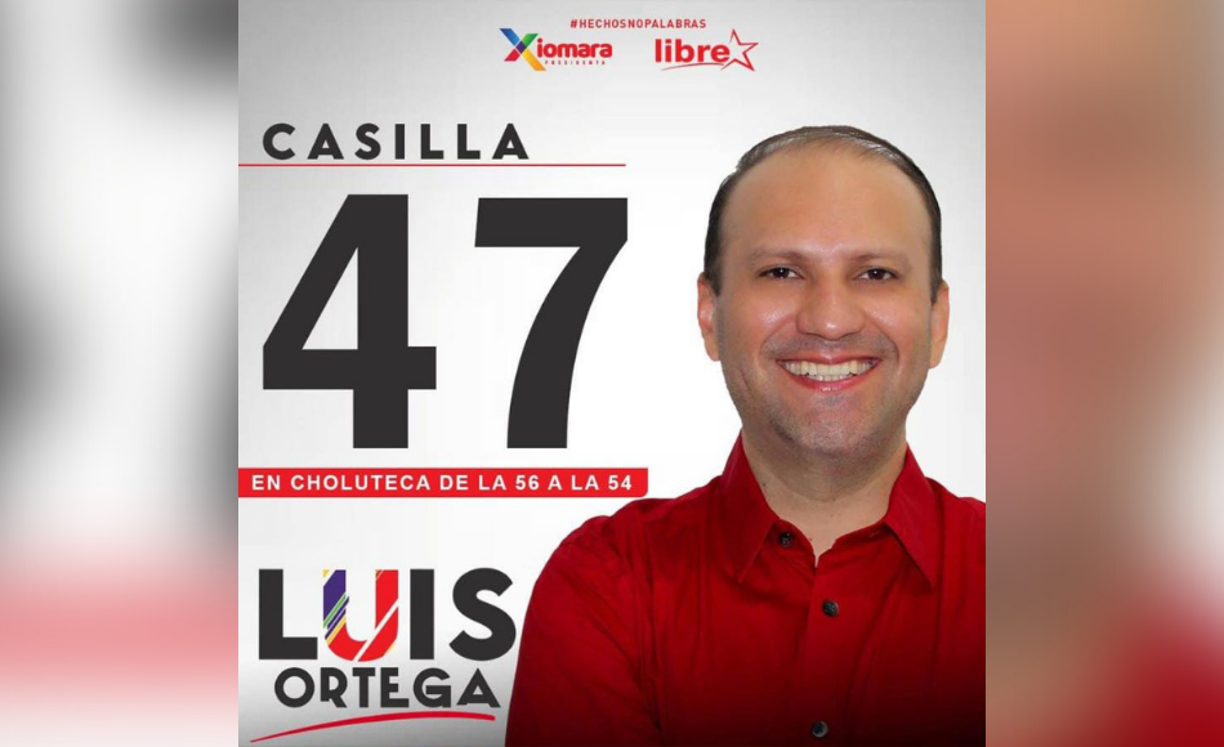 Tras un segundo intento por ser diputado, Luis Ortega estaría logrando un curul por el partido Libre. Lleva 20,031.