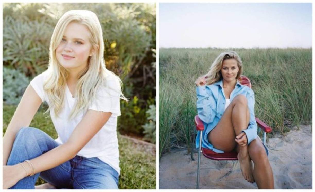 El parecido que tienen Ava E. Phillippe y la actriz de Hollywood Reese Witherspoon es enorme. Parecen dos gotas de agua, sin duda, es difícil decidir entre una de las dos.