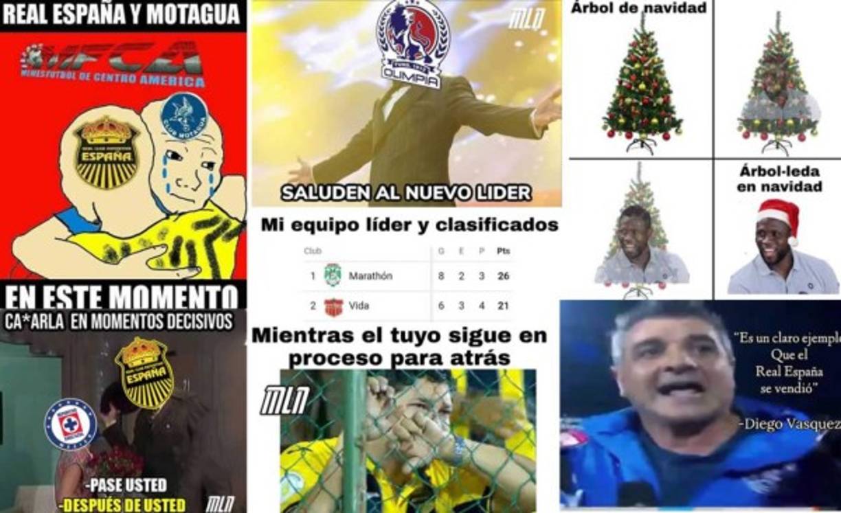 La disputa de la jornada 6 del Torneo Apertura 2020 estuvo intensa y los memes no perdonan a Motagua y Real España, equipos que perdieron con UPN y Olimpia, respectivamente.