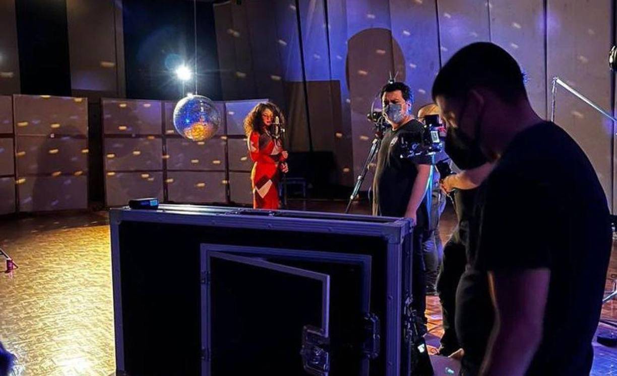 El equipo de Sony Music en la producción. 