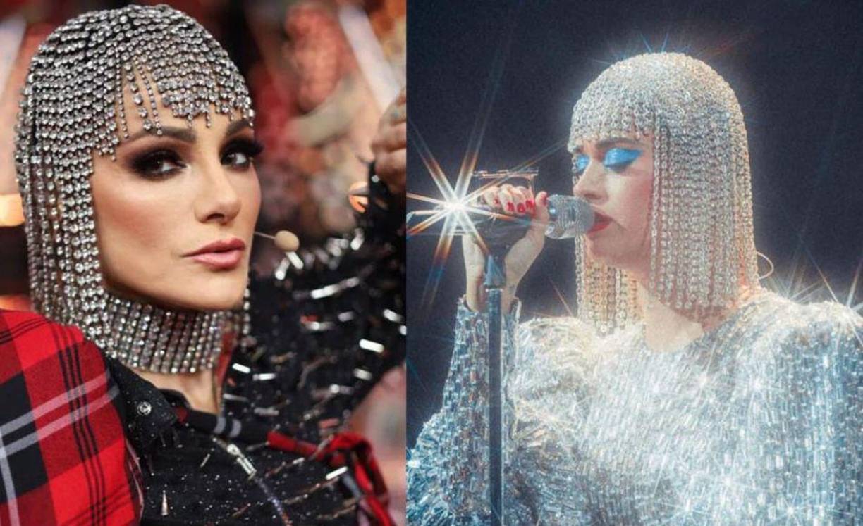 Se observa a Lola utilizando una peluca de piedras igual a la de la cantante.