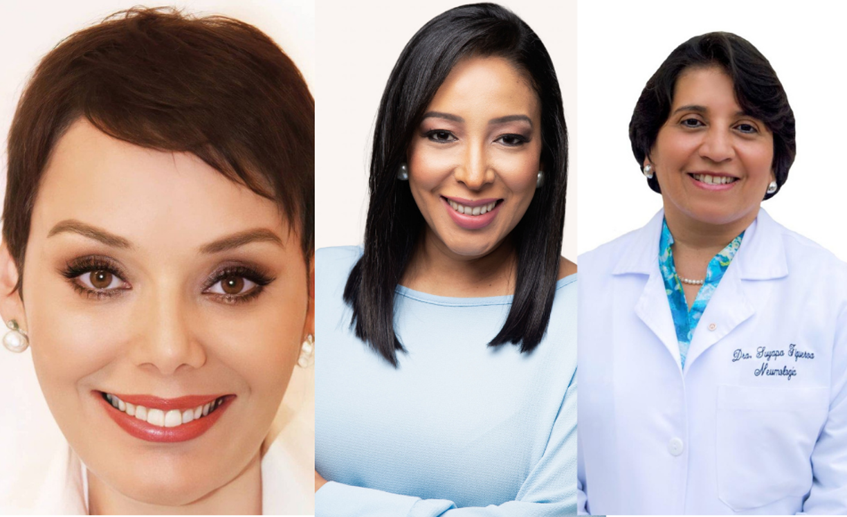 Diputadas de los diversos partidos con mayor cantidad de votos. 