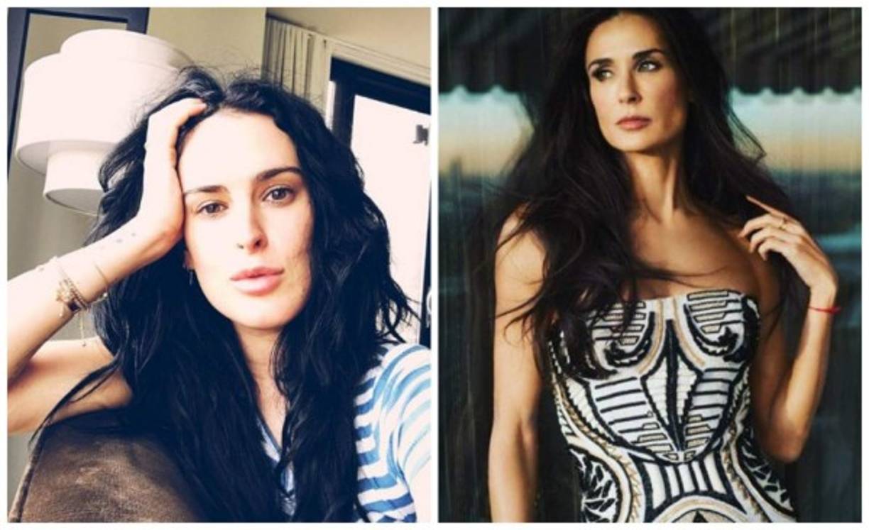 Muchas de estas celebridades han heredado la belleza y el talento de sus madres. Un ejemplo de ello es Rumer Willis, ella es una de las hijas de la actriz Demmi More y el actor Bruce Willis. La joven se dedica al modelaje.