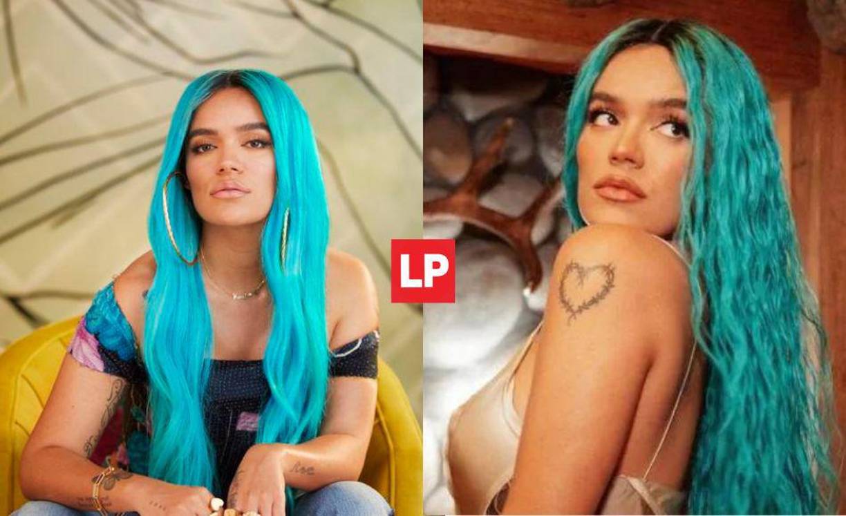 La cabellera azul de la colombiana se volvió muy icónica en su última gira “Bichota Tour”. 