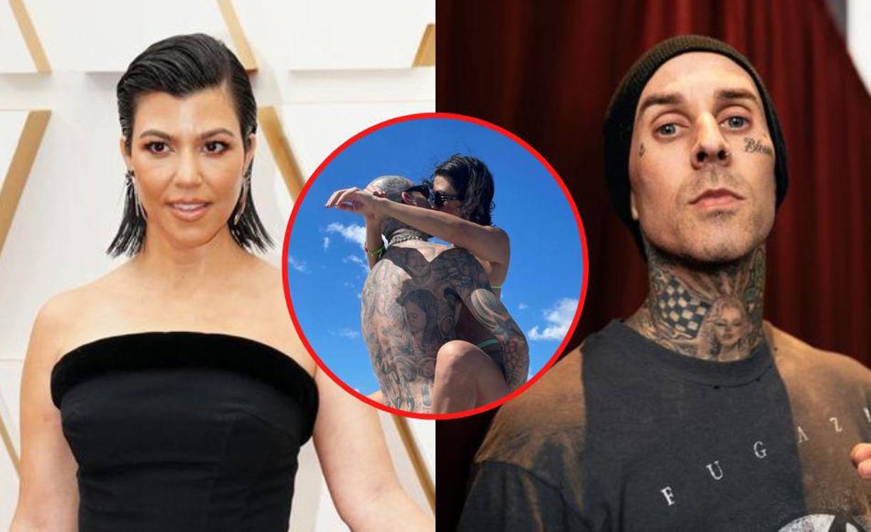 Kourtney Kardashian compartió algunas fotos de su tiempo con su esposo Travis Barker.