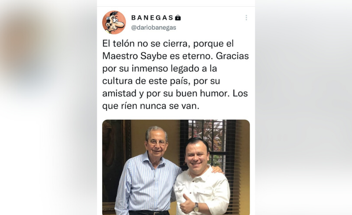 Reconocidos personas demostraron sus muestras de pesar ante el fallecimiento del Ingeniero Saybe.