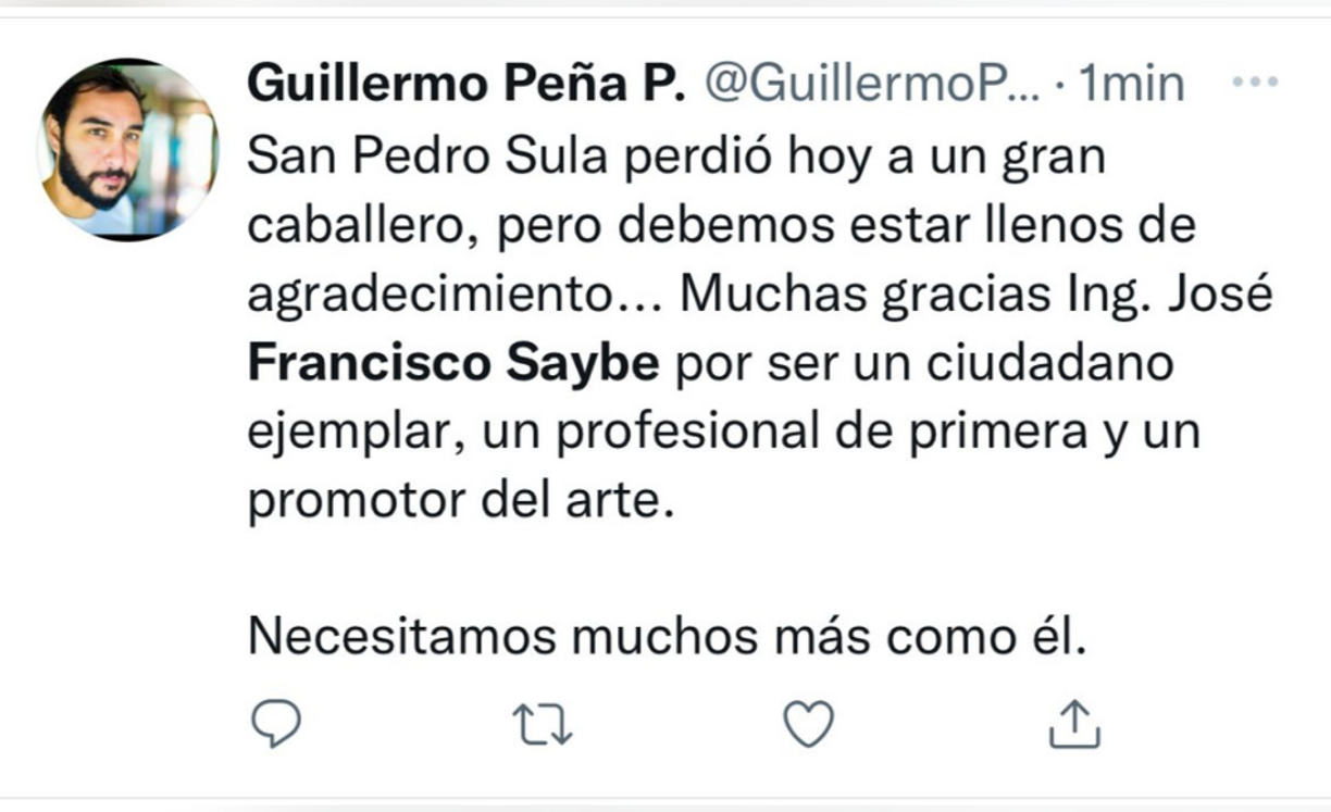 “Necesitamos muchos más como él”: dice uno de los mensajes.