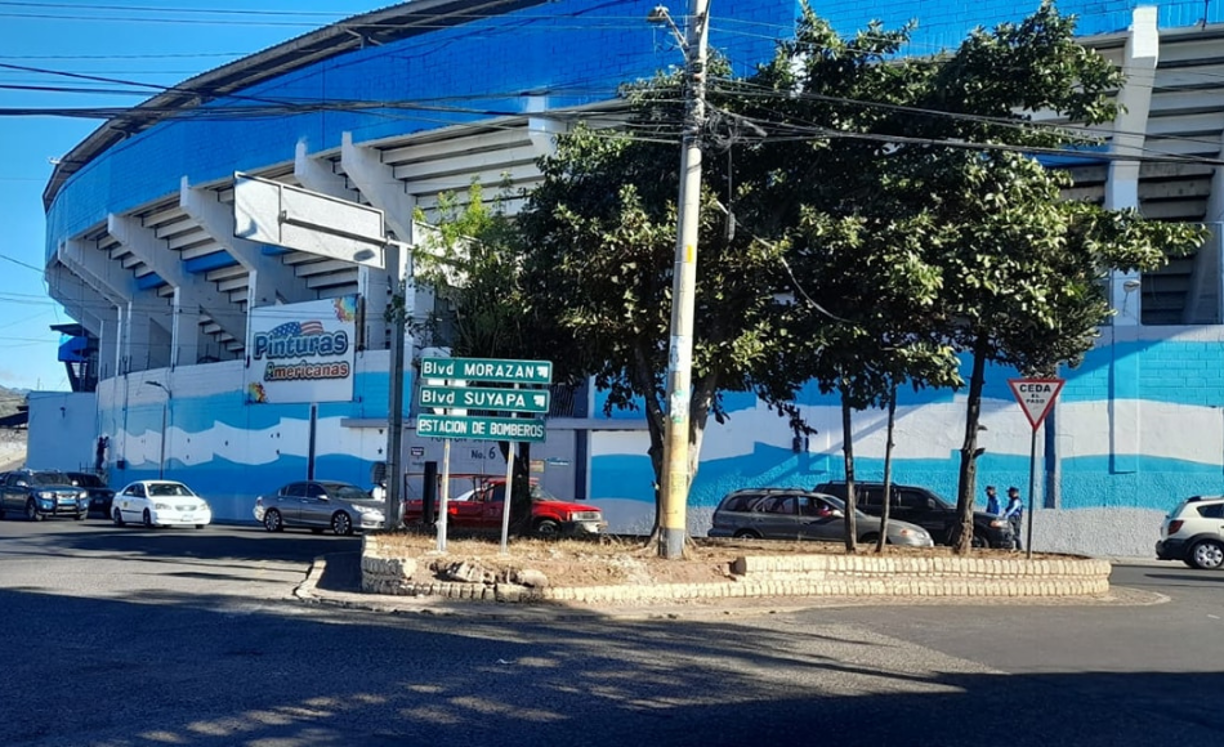 Así luce el exterior del estadio. 