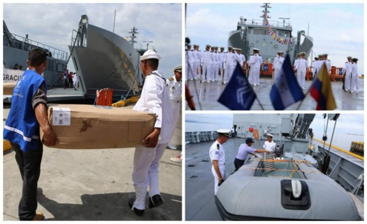 En cuestión de horas el buque hondureño 'Gracias a Dios' ejecutó su primera acción humanitaria en favor de las comunidades de la Mosquitia y aledañas.