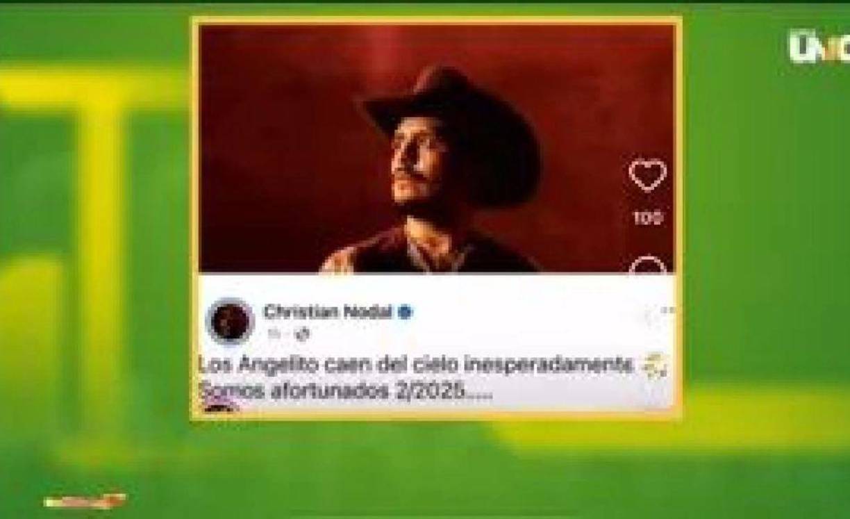 Aunque el intérprete de ‘Botella tras botella’ borró su publicación minutos después, algunos usuarios se dieron a la tarea de tomar captura y esta fue la imagen que presentaron en ‘Ventaneando’.