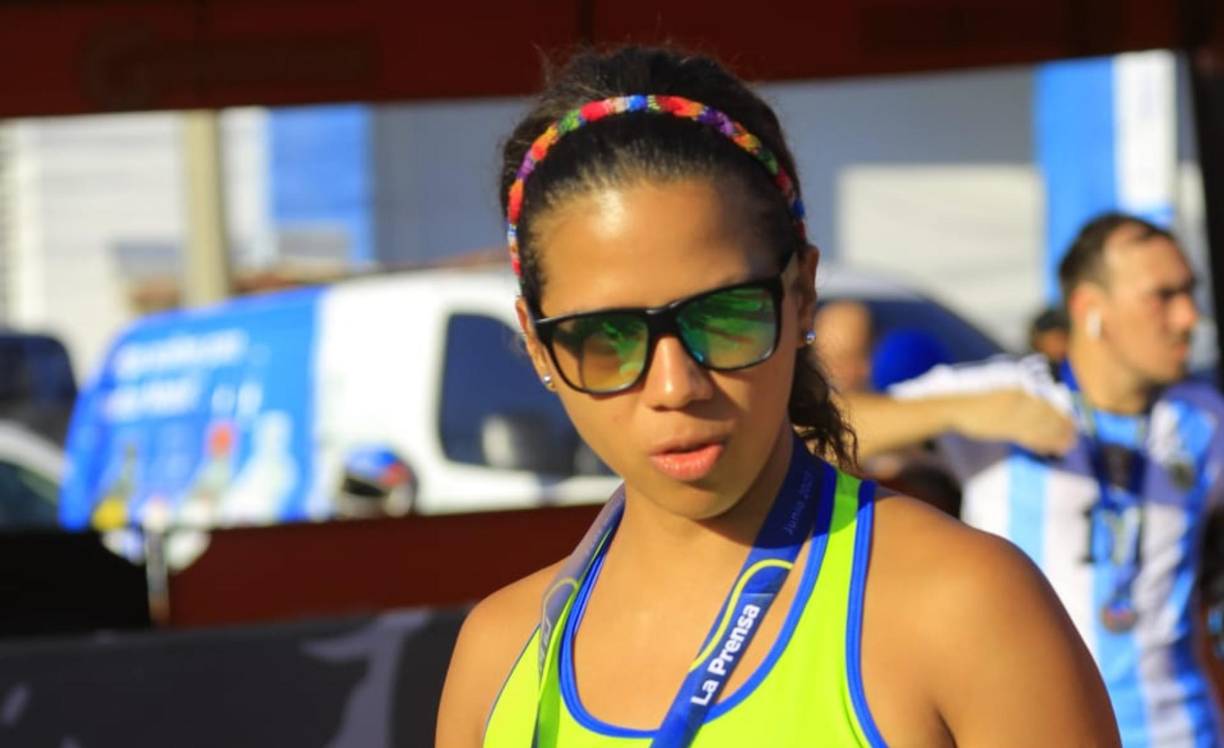 Otra de las chicas que pudimos captar en la competencia realizada la mañana de este domingo.