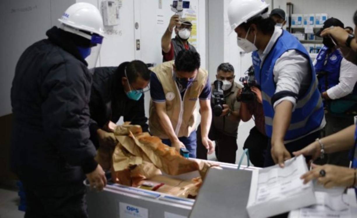 Acompañaron al gobernante los ministros de Salud, Alba Consuelo Flores, y Relaciones Exteriores, Lisandro Rosales; la representante de la OMS y la Organización Panamericana de la Salud (OPS) en Tegucigalpa, Piedad Huerta, y el embajador de España, Guillermo Kirkpatrick, entre otros funcionarios y diplomáticos.