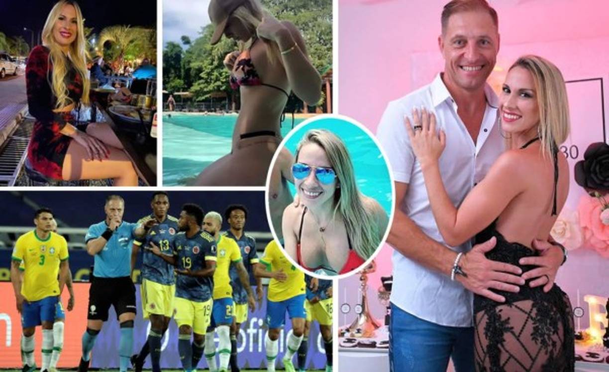 La hermosa y sensual esposa de Néstor Pitana, Romina Ortega, salió en defensa del árbitro argentino luego de las críticas que ha sufrido por su actuación en el partido Brasil-Colombia en la Copa América-2021.