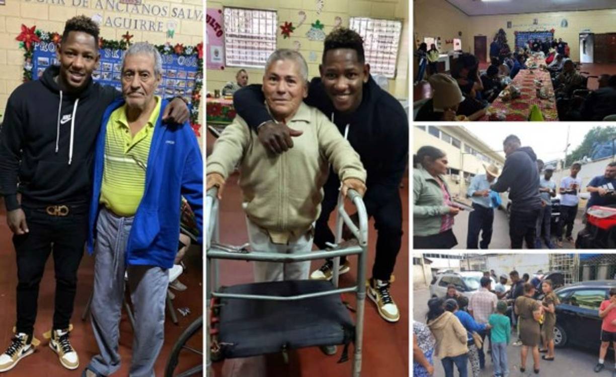 Romell Quioto ha mostrado su lado más humilde. El delantero hondureño llevó alimento a los más necesitados en Tegucigalpa en estas fiestas navideñas.