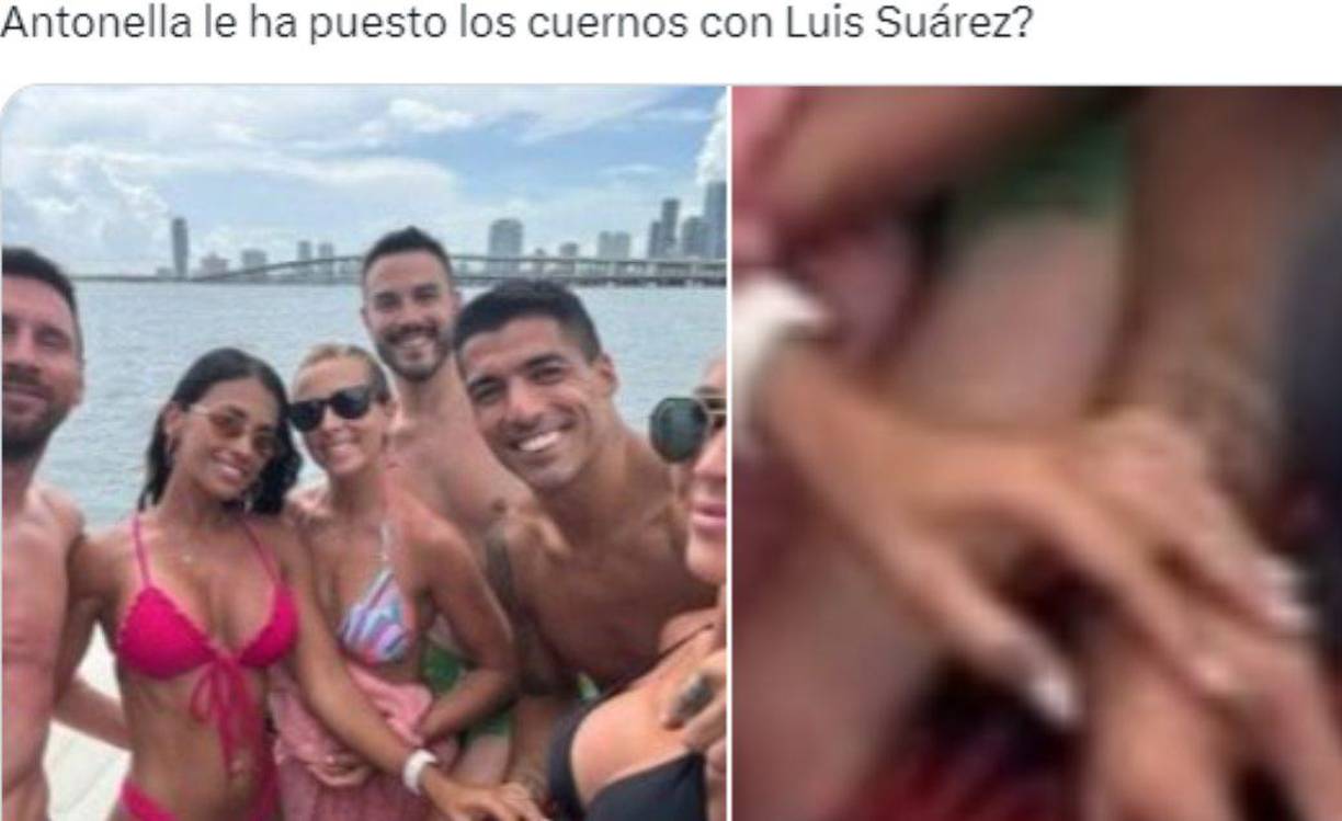 Repercusión en las redes de la foto de Antonela Roccuzzo y Luis Suárez 
