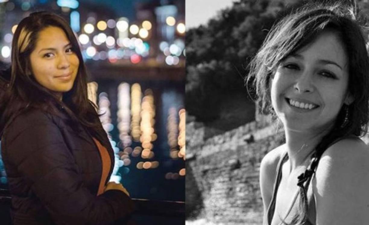 Nohemi González (23) de origen mexicano se encontraba en París en un programa de intercambio junto a 16 jóvenes. A la derecha Michelle Gil Jaimes, también mexicana era hija de Pedro Gil, un empresario local de la región de Tuxpan.