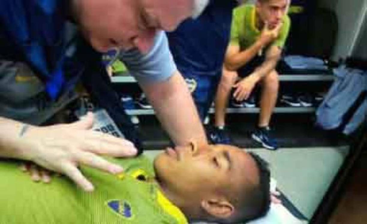 Jugadores de Boca se vieron afectados tras los actos de violencia.