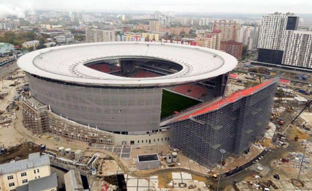 El estadio Ekaterinburg Arena será uno de los que albergará partidos del Mundial de Rusia 2018 y es el más extraño. ¡Conócelo!