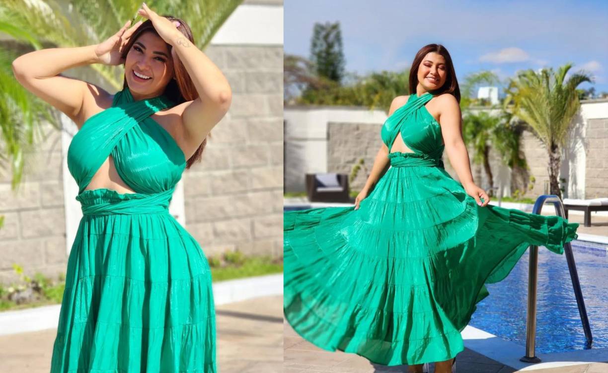 Millie, como también le dicen de cariño, se veía hermosa con este vestido verde. 