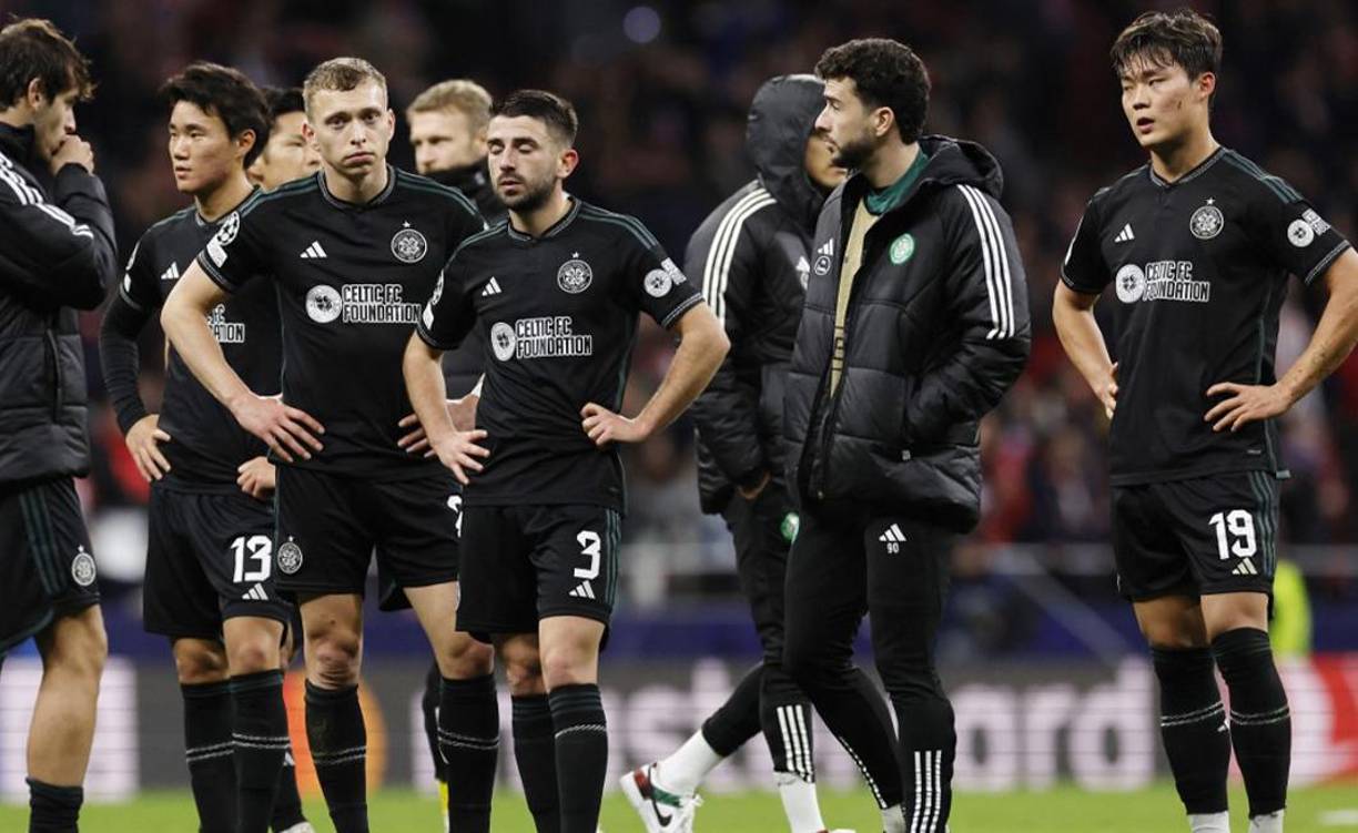 Los escoceses se pasaron la segunda parte achicando balones ante un Atlético que fue el dominador absoluto del encuentro y puso la rúbrica con los últimos goles de Morata (76) y Saúl (85). 