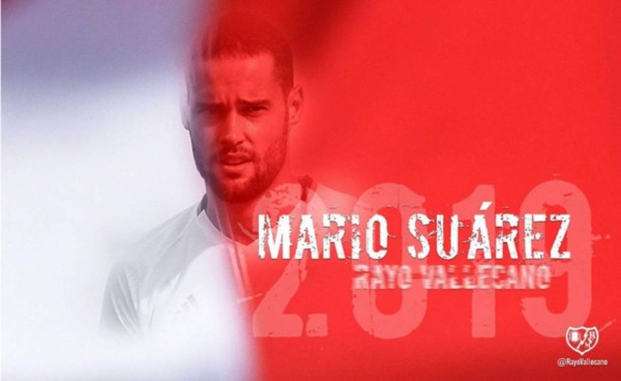 El Rayo Vallecano ha hecho oficial la incorporación de Mario Suárez hasta el 30 de junio de 2019. El madrileño, de 31 años, regresa al fútbol español para reforzar el centro del campo franjirrojo. Esa era la prioridad para el mercado invernal, después de la grave lesión de Gorka Elustondo.