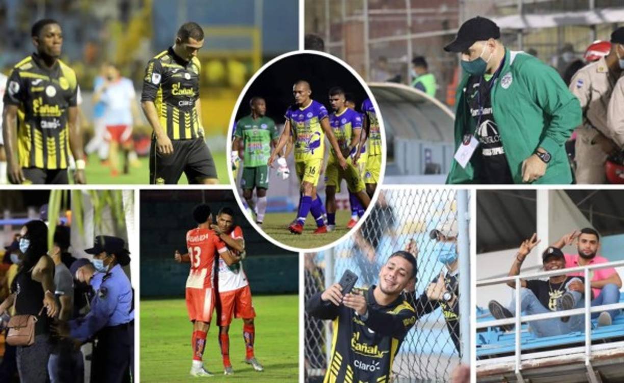 Las imágenes que dejaron los partidos sabatinos de la cuarta jornada del Torneo Apertura 2021-2022 de la Liga Nacional del fútbol hondureño.