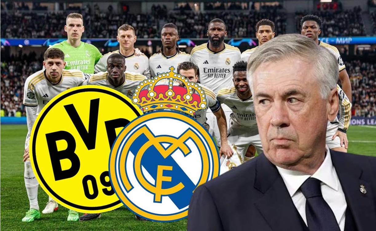 Real Madrid buscará ganar una nueva Champions League con este temible 11 titular que pondrá Carlo Ancelotti en la final contra el Borussia Dortmund en el estadio de Wembley.
