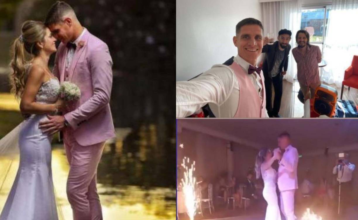 El portero argentino Jonathan Rougier decidió casarse con Ana Lencina, la mujer de su vida.