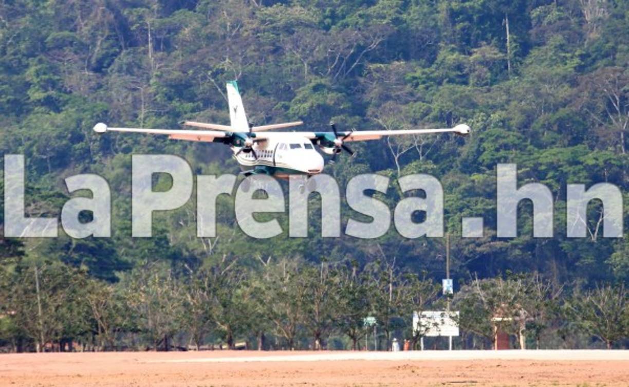 Los participantes llegaron a Copán por vía aérea.