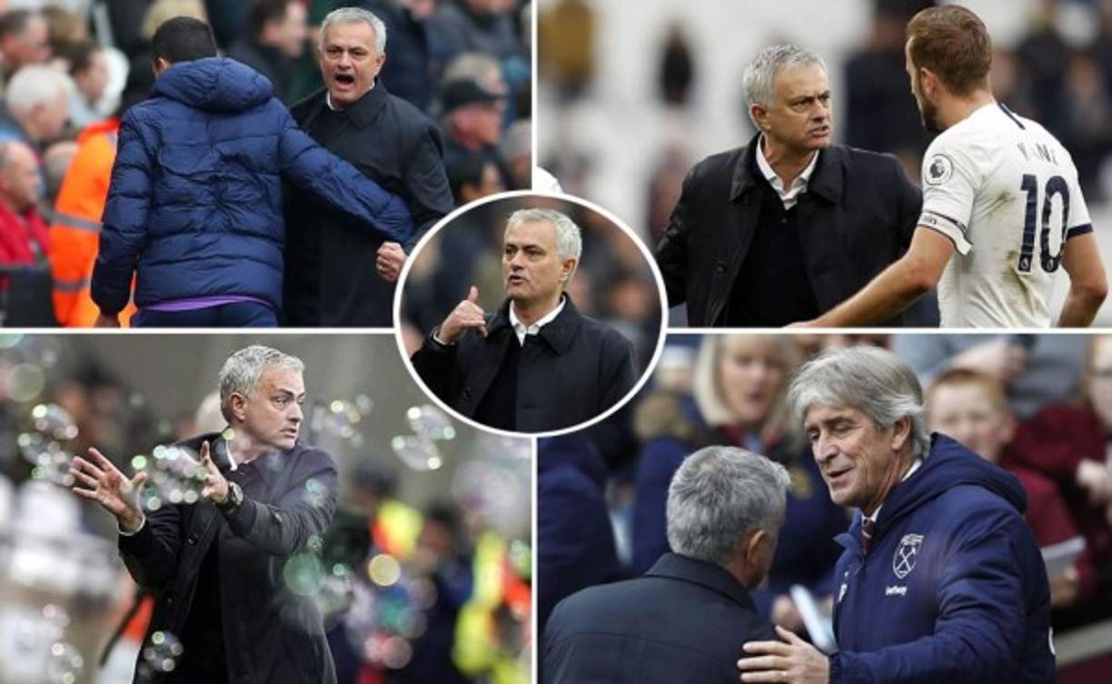 Las imágenes del retorno de José Mourinho a la Premier League como entrenador del Tottenham debutando con triunfo ante el West Ham United de Manuel Pellegrini. Fotos AFP y EFE