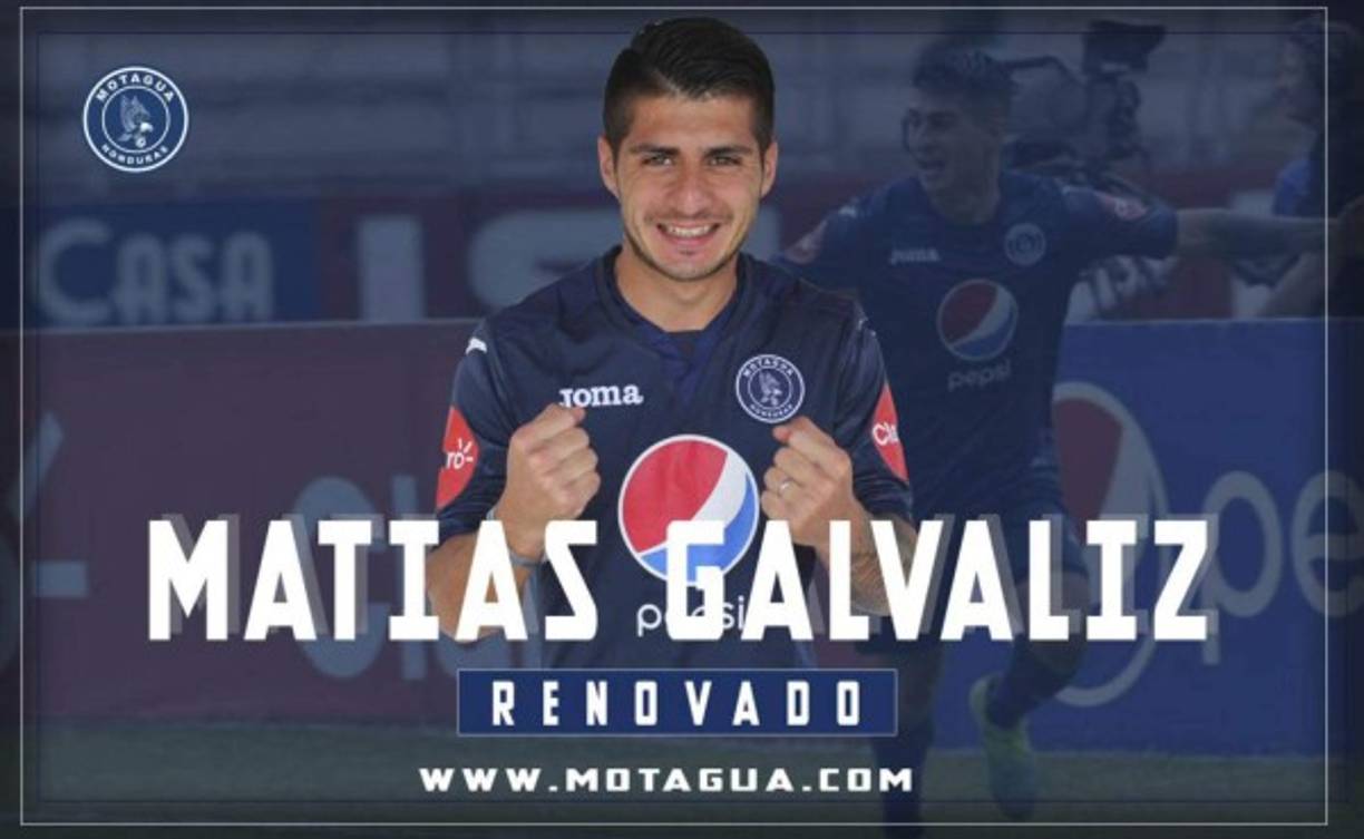 Matías Galváliz: El mediocampista argentino ha sido renovado por un año por el Motagua tras lograr el bicampeonato.