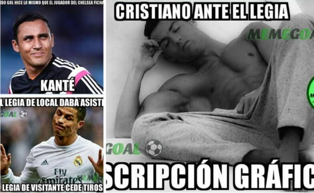 El Rael Madrid empató 3-3 contra el Legia de Varsovia en la UEFA Champions League y las burlas no se han hecho esperar. Keylor Navas y Cristiano Ronaldo están siendo despedazados en los memes. Mira los mejores.