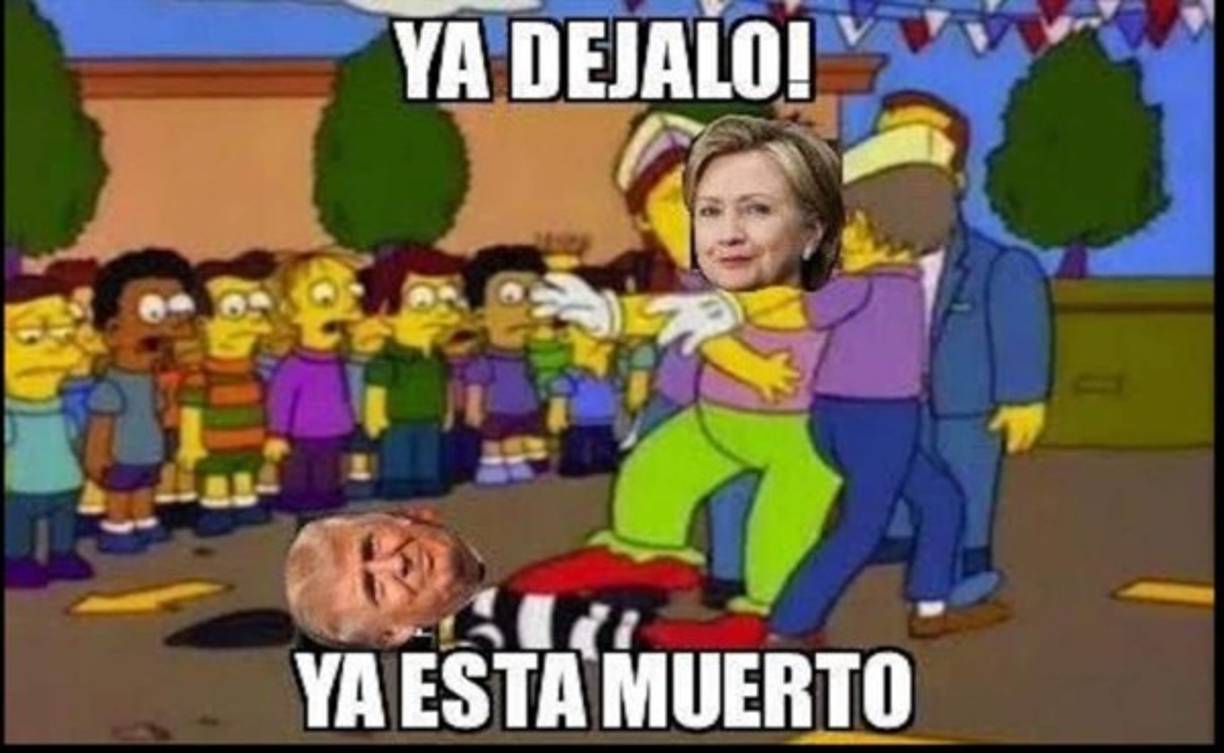 Los candidatos presidenciales estadounidenses Hillary Clinton y Donald Trump protagonizaron ayer un áspero choque en su primer debate, seguido por millones de personas alrededor del mundo. Y los memes no tardaron en llegar.