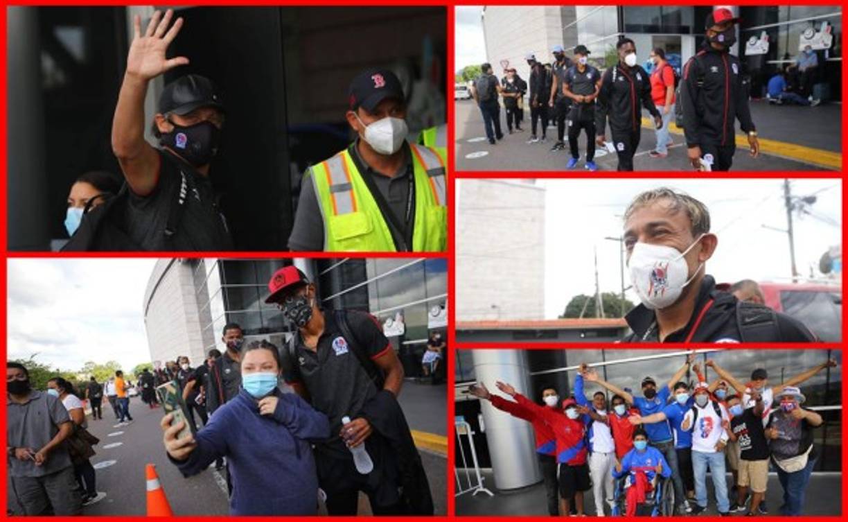 Las imágenes de la salida del Olimpia rumbo a Estados Unidos para disputar el partido de vuelta de la Concachampions contra el Impact Montreal de la MLS. Fotos Johny Magallanes