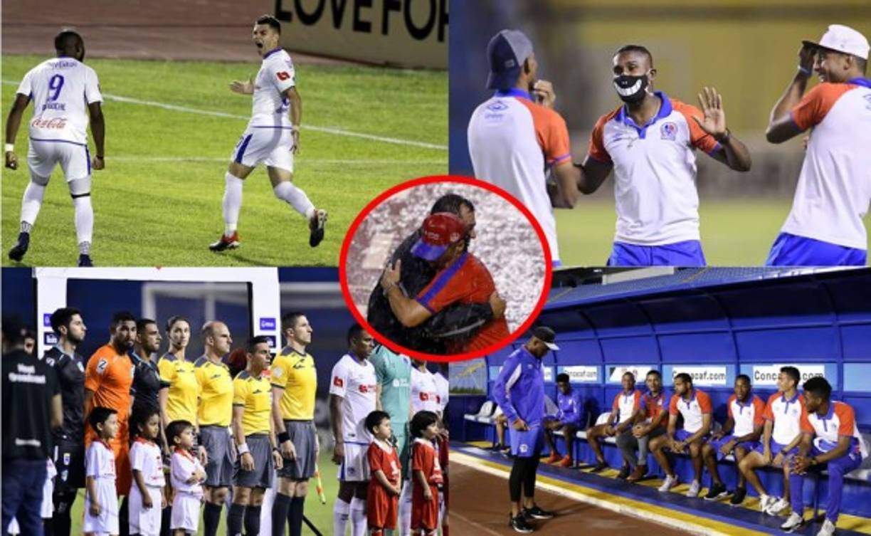 Las imágenes más curiosas y lo que no viste en TV del partido que Olimpia le ganó (2-0) al Comunicaciones en la ida de cuartos de final de la Liga Concacaf.