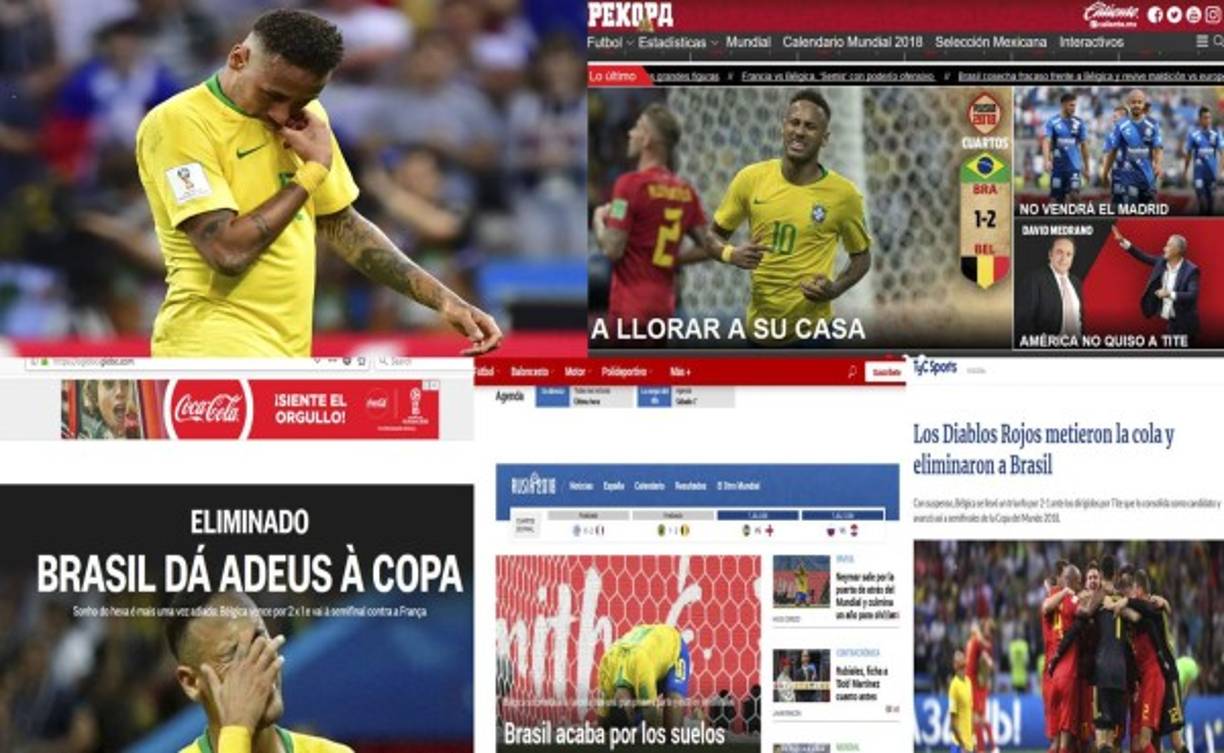 Amenazantes como lo han sido en todo el Mundial de Rusia-2018, los 'Diablos Rojos' belgas mandaron a Brasil al infierno al imponerse 2-1 este viernes en los cuartos de final y avanzar a las semifinales, donde se encontrarán con Francia. La eliminación de los brasileños le da la vuelta al mundo.