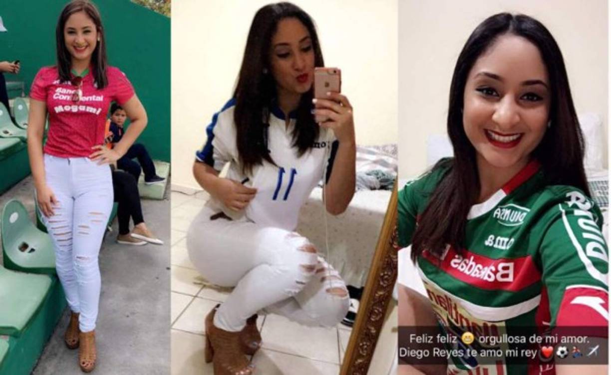 La sampedrana Pamela Hernández es la novia del delantero de la Selección Nacional, Diego Reyes. Fue una chica que con su sonrisa cautivó a muchos, su novio podría marcharse al exterior.¿Ya no la veremos en los estadios de Honduras?