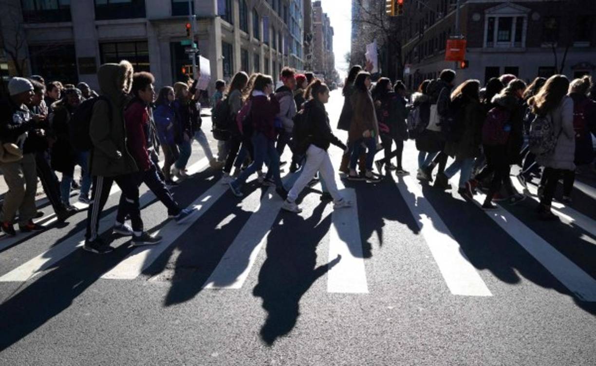 Los estudiantes estadounidenses prevén reunirse el sábado 24 de marzo para la gran concentración contra las armas de fuego en Washington, así como en decenas de otras grandes ciudades del país.