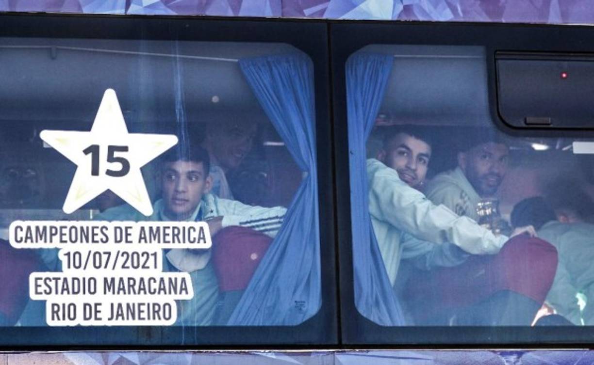 Los jugadores de Argentina se vieron sorprendidos por el gran recibimiento .