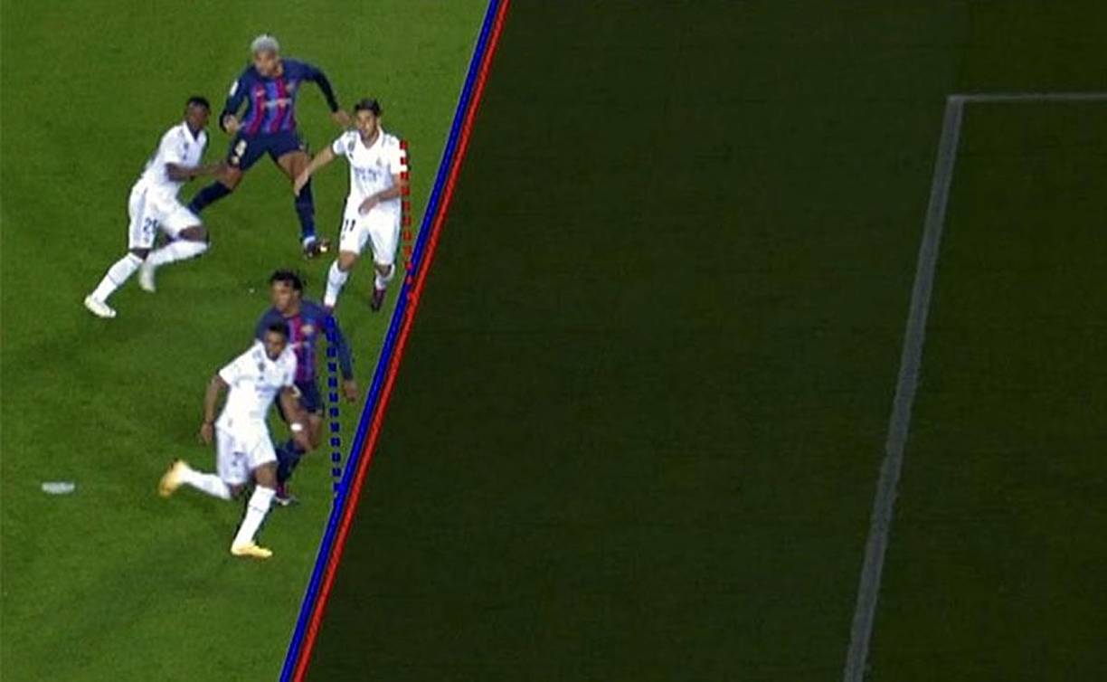 Pero el VAR anuló el gol de Marco Asensio por fuera de juego que dejó muchas dudas y enfado en el madridismo.