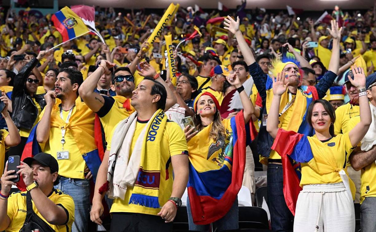 Los aficionados ecuatorianos disfrutaron del partido y de la victoria de su selección.