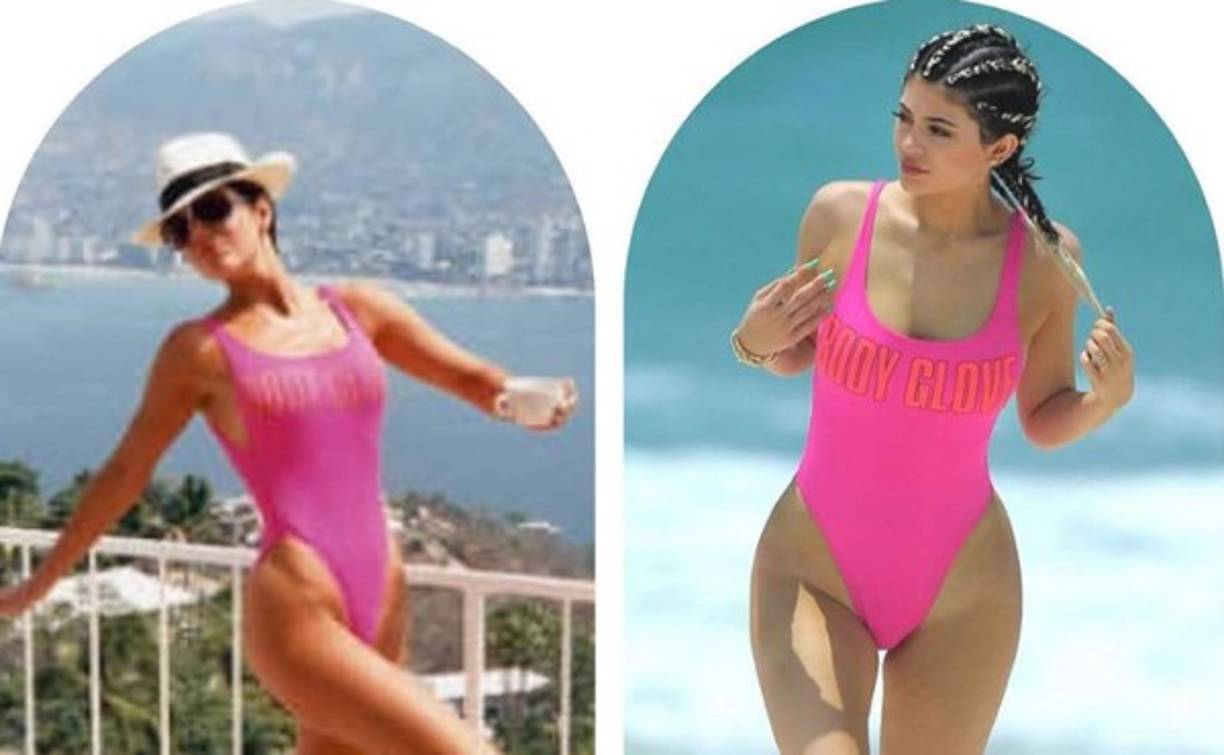 Kylie Jenner mostró una foto luciendo un traje de baño que usó su madre en unas pasadas vacaciones.