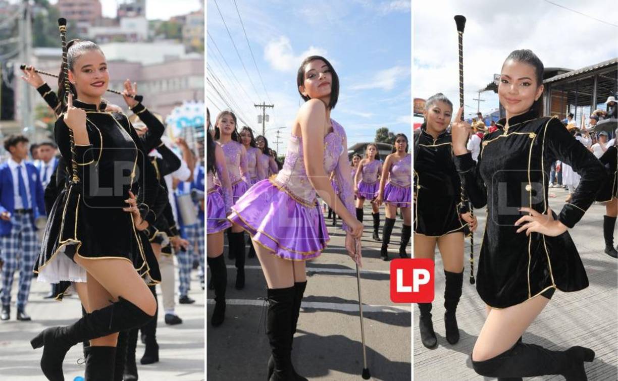 Los cuadros de palillonas de los diferentes centros educativos de Tegucigalpa ya derrochan belleza y deleitan a los presentes con sus vistosos trajes y coreografías en el Estadio Nacional “Chelato Uclés”, de Tegucigalpa. 