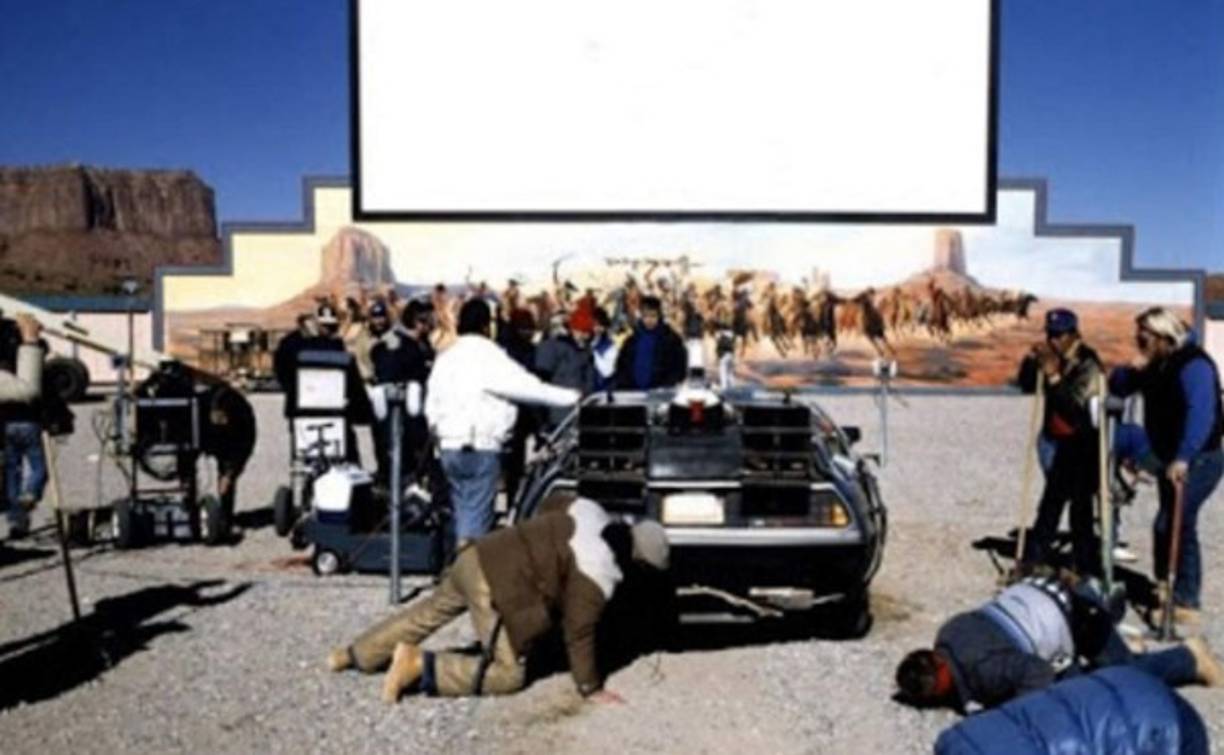 El set que simula los momentos de acción en las escenas.