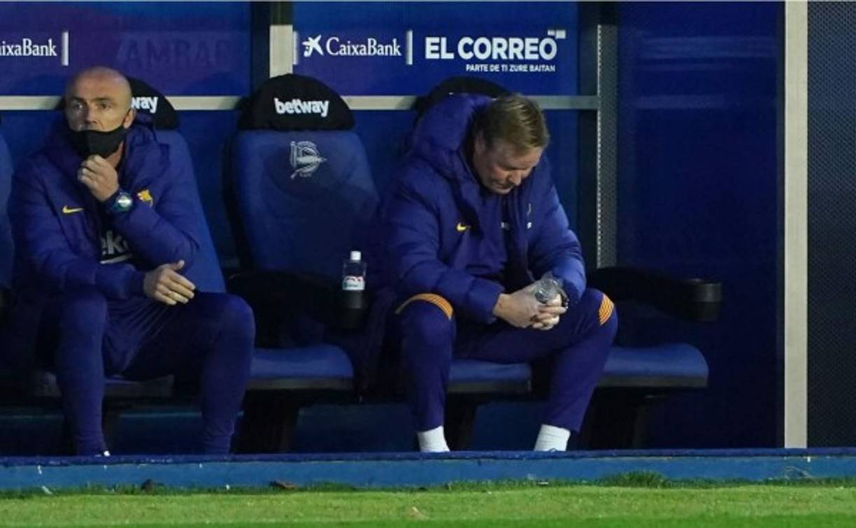 Ronald Koeman estaba muy molesto, no podía creer las ocasiones que falló su equipo.