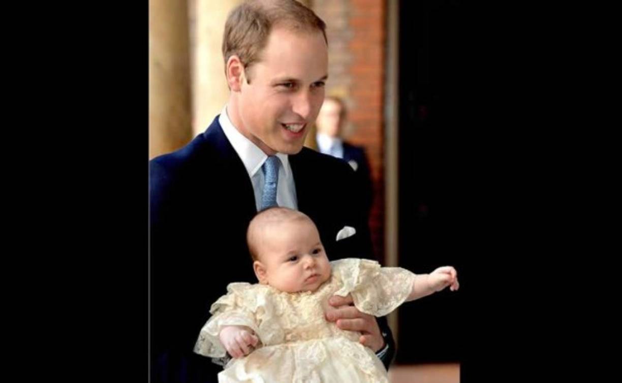 El príncipe Guillermo junto a Jorge.