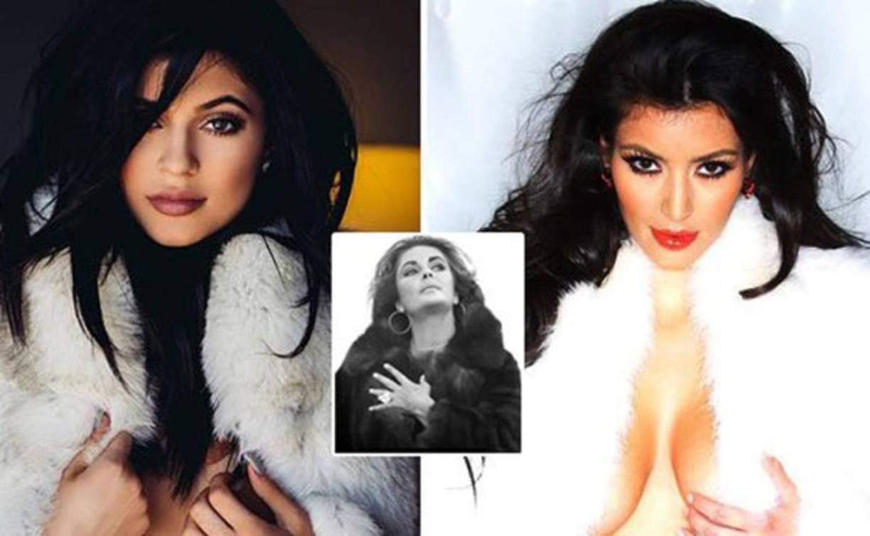 En esta imagen Kylie se ve más sofisticada que Kim.