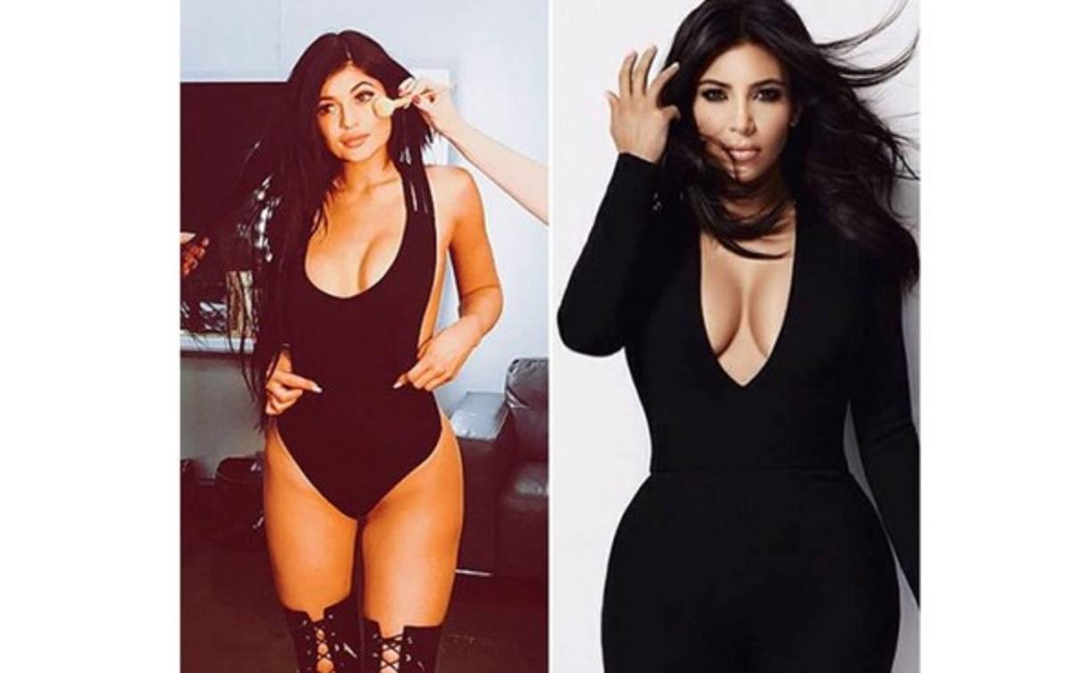Un estilo de un vestido color blanco que Kylie le copió a Kim.