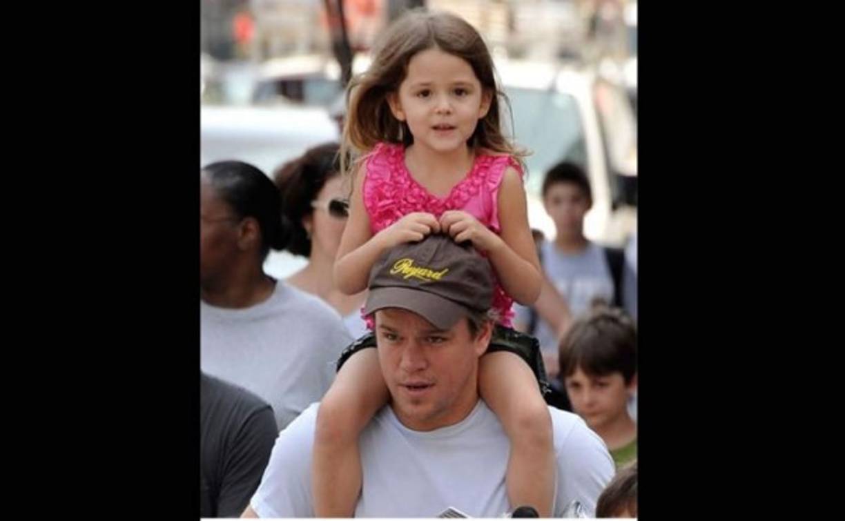 Matt Damon tiene cinco hijos.